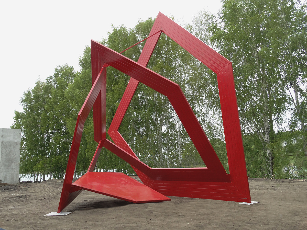 CUBIC FairyTale #51022020- 2016, Penza,, Russia, Steel, 500 x 550 x 450 cm, drawing, Project, sculpture, model, public sculpture, public art, architecture, contemporary art, art, Thierry Ferreira, design, installation, sitespecific, photography, video, Landart