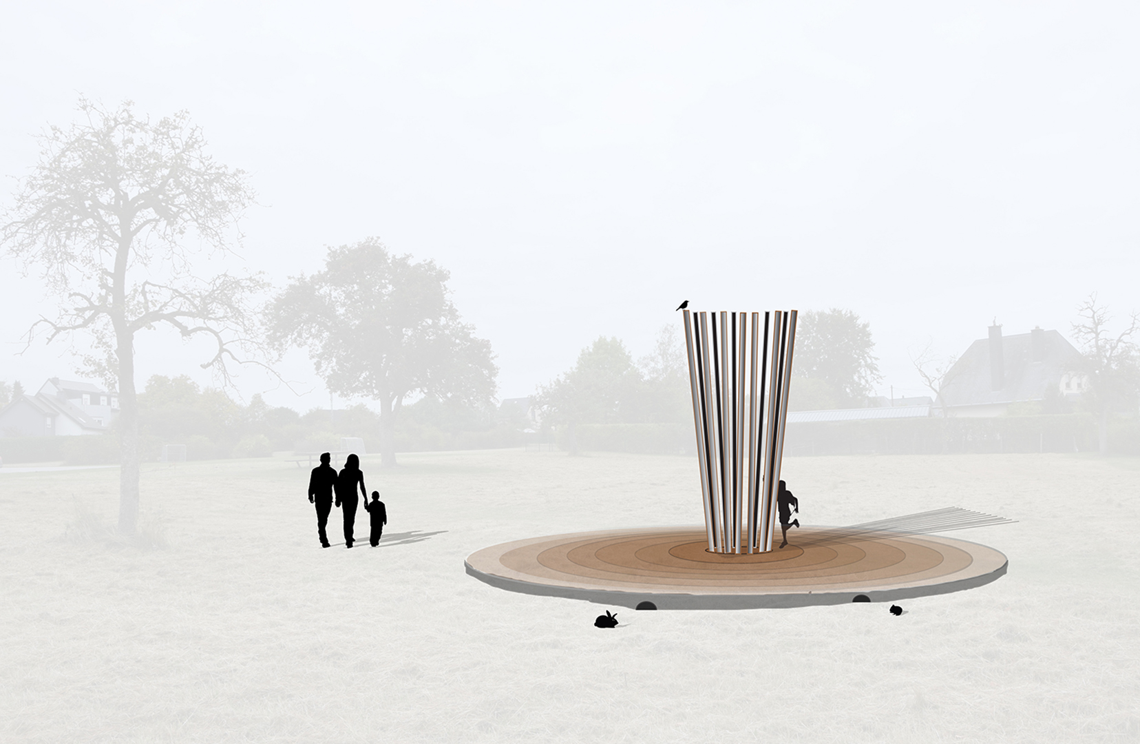 drawing, Project, sculpture, model, public sculpture, public art, architecture, contemporary art, art, Thierry Ferreira, design, installation, sitespecific, photography, video, Landart, Luxembourg