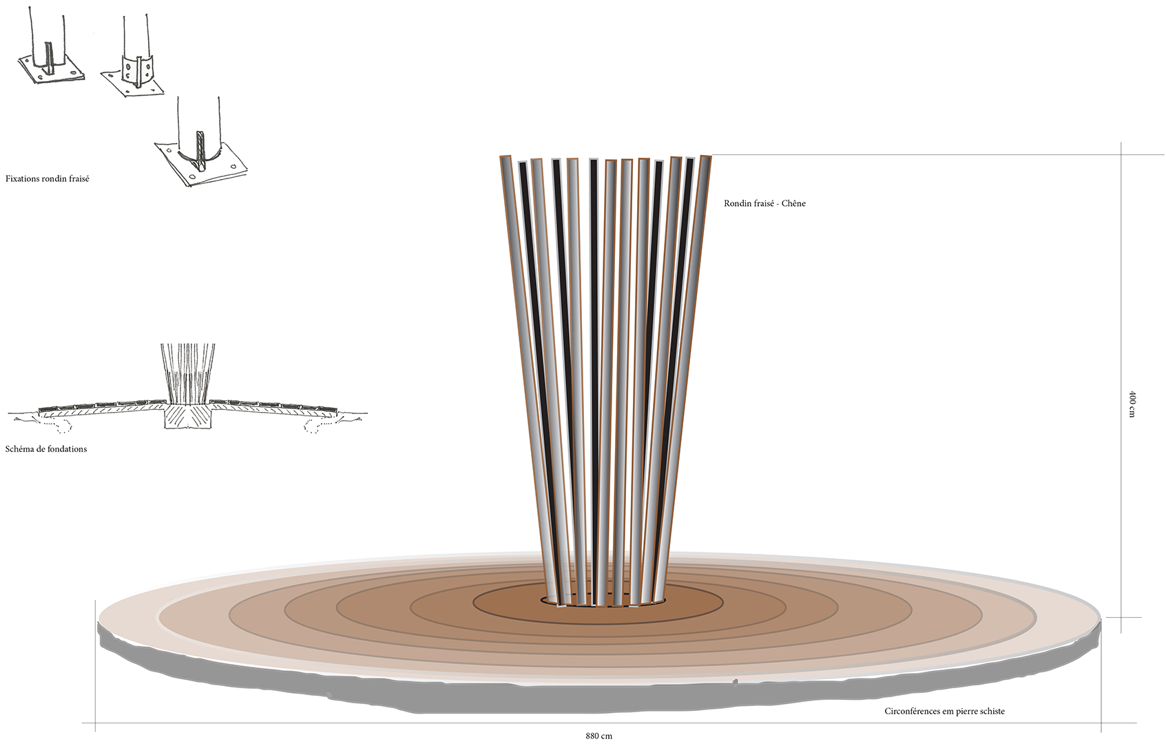 drawing, Project, sculpture, model, public sculpture, public art, architecture, contemporary art, art, Thierry Ferreira, design, installation, sitespecific, photography, video, Landart, Luxembourg